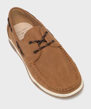 Chaussures bateau avec semelle intérieure cuir homme - Urban Steps vue6 - URBAN STEPS GEMO FOR GOOD - GEMO