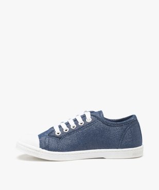 Baskets fille en toile à bout renforcé fermeture lacets vue3 - GEMO (ENFANT) - GEMO
