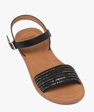 Sandales plates avec bride à strass femme - Valentina Baldano vue5 - VALENTINA BALDA - GEMO