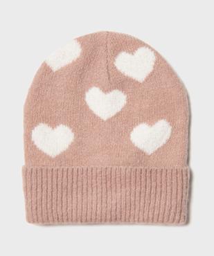 Bonnet en maille avec revers fille vue1 - GEMO (ACCESS) - GEMO