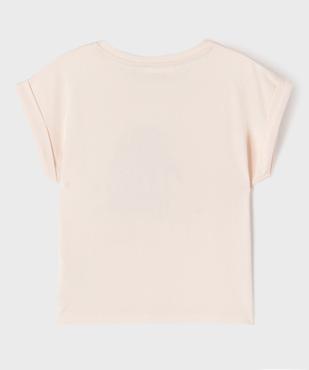 Tee-shirt manches courtes imprimé coupe loose fille - Stitch vue4 - LILO & STITCH - GEMO