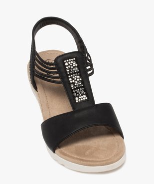 Sandales à petit talon compensé et brides élastiques femme vue5 - VALENTINA BALDA - GEMO