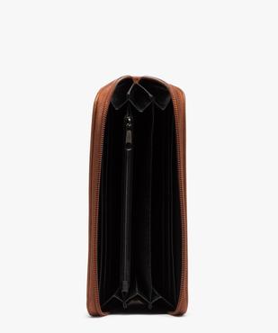 Portefeuille femme zippé avec motif ajouré vue3 - GEMO (ACCESS) - GEMO