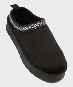Boots basses fourrées à semelle plateforme crantée femme vue5 - 5 MILES - GEMO