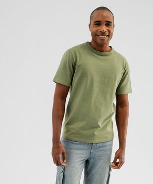 Tee-shirt manches courtes en coton uni homme vue2 - GEMO (HOMME) - GEMO