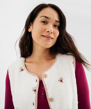 Veste d'intérieur sans manches femme - LuluCastagnette vue2 - LULUCASTAGNETTE - GEMO