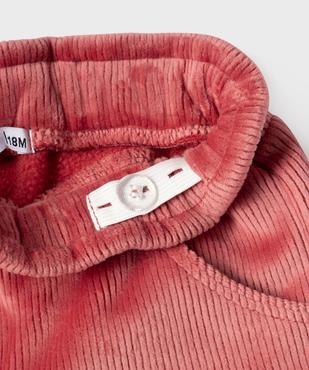 Short en velours côtelée et doublure polaire bébé fille vue2 - GEMO(BEBE DEBT) - GEMO