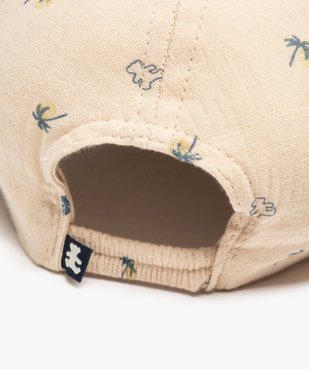 Casquette bébé garçon en gaze de coton imprimée - LuluCastagnette vue2 - LULUCASTAGNETTE - GEMO