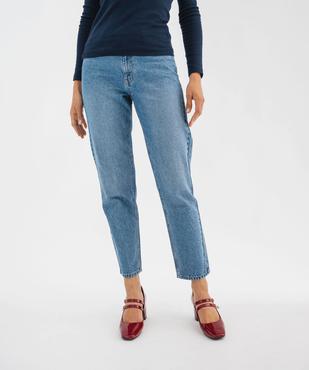 Jean Mom taille haute femme vue1 - GEMO 4G FEMME - GEMO