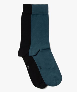 Chaussettes fines tige haute homme (lot de 2) vue1 - GEMO(HOMWR HOM) - GEMO