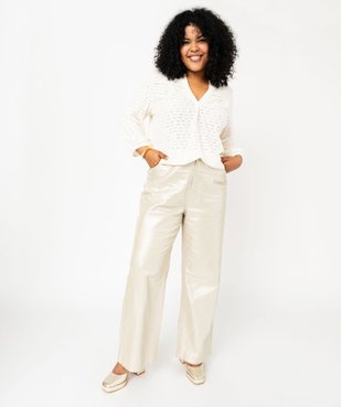 Jean enduit métallisé femme grande taille vue6 - GEMO (G TAILLE) - GEMO