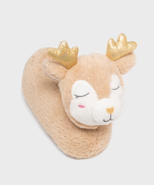 Chaussons 3D en forme de renne avec paillettes fille vue5 - GEMO (ENFANT) - GEMO