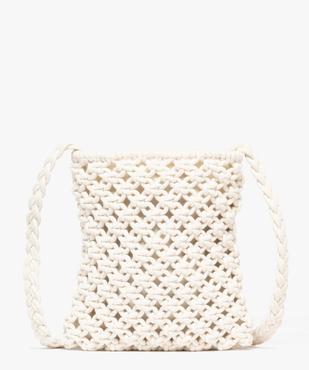 Sac à bandoulière en macramé fille vue1 - GEMO (JUNIOR) - GEMO