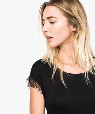 Chemise de nuit manches courtes vue2 - GEMO(HOMWR FEM) - GEMO