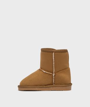 Boots fourrés fermeture scratch bébé fille - Lovely Wings vue3 - LOVELY WINGS - GEMO