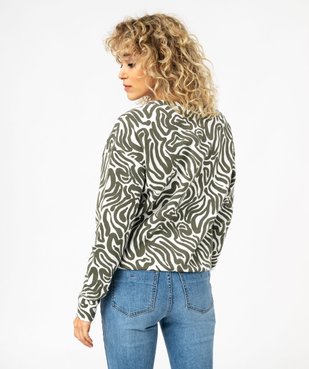 Sweat imprimé à col rond femme vue3 - GEMO 4G FEMME - GEMO