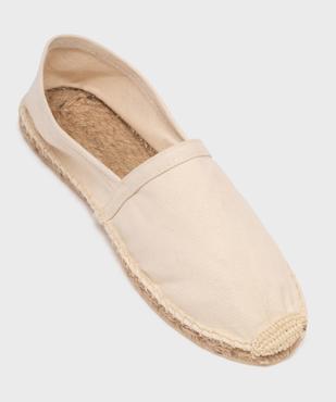 Espadrilles en coton et semelle corde femme vue5 - GEMO (PLAGE) - GEMO
