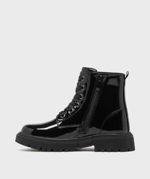 Boots rangers vernies à détails pailletés fille vue3 - LOVELY WINGS - GEMO