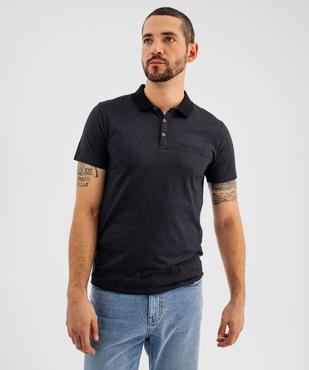 Polo manches courtes avec col contrastant homme vue1 - GEMO 4G HOMME - GEMO