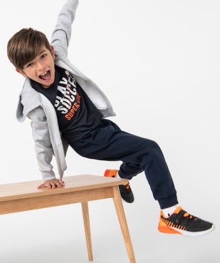 Sweat zippé et molletonné à capuche garçon vue5 - GEMO (ENFANT) - GEMO