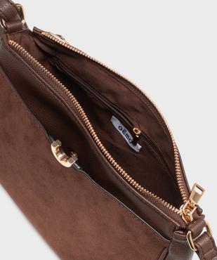 Sac porté croisé bi-matière femme vue3 - GEMO (ACCESS) - GEMO