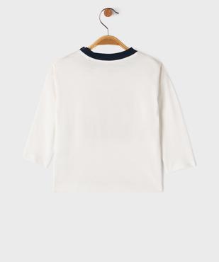 Tee-shirt manches longues en jersey de coton imprimé bébé garçon vue3 - GEMO 4G BEBE - GEMO