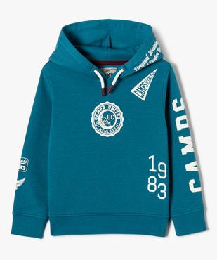 Sweat à capuche en molleton imprimé garçon - Camps United vue1 - CAMPS UNITED - GEMO