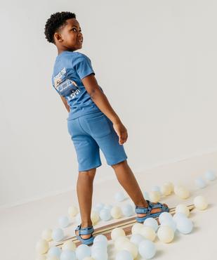 Bermuda en maille avec intérieur molletonné garçon vue8 - GEMO (ENFANT) - GEMO