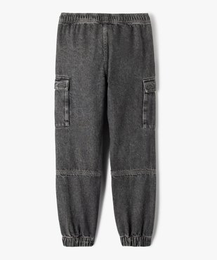 Jegging avec poches à rabat sur les cuisses garçon vue3 - GEMO (JUNIOR) - GEMO