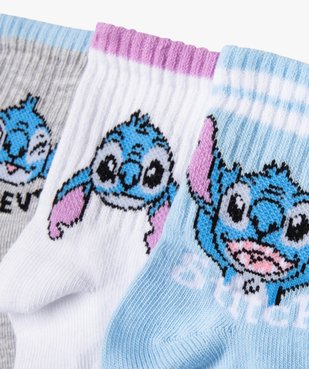 Chaussettes hautes avec motif Lilo et Stitch fille (lot de 3) - Disney vue2 - LILO & STITCH - GEMO