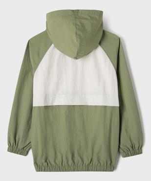 Blouson léger à capuche en matière déperlante garçon vue6 - GEMO (JUNIOR) - GEMO