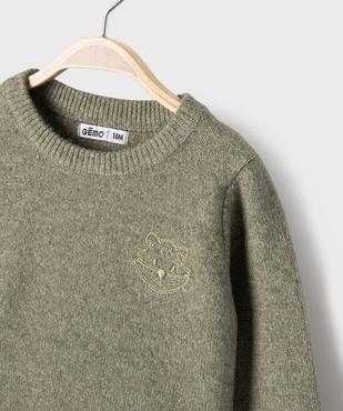 Pull col rond bébé garçon vue2 - GEMO(BEBE DEBT) - GEMO