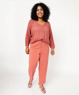 Pull ajouré en maille scintillante femme grande taille vue5 - GEMO (G TAILLE) - GEMO