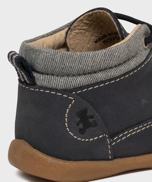 Chaussures premiers pas en cuir bébé garçon - LuluCastagnette vue6 - LULUCASTAGNETTE - GEMO