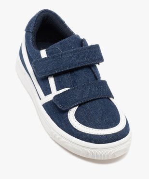 Baskets basses en toile jean à scratch bébé garçon vue5 - BUGGY GEMO FOR GOOD - GEMO