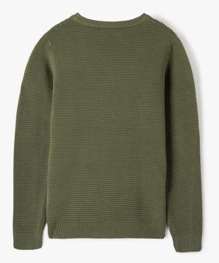 Pull garçon en maille texturée vue3 - GEMO (JUNIOR) - GEMO