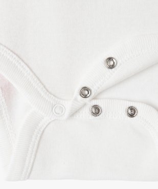 Bodies bébé fille à manches courtes à motifs fleuris (lot de 3) vue3 - GEMO 4G BEBE - GEMO