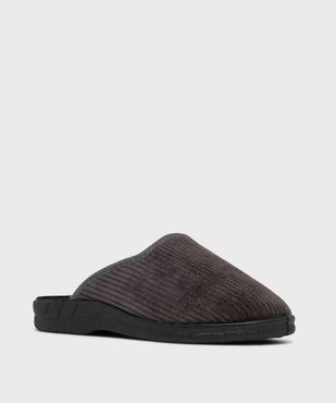 Chaussons mules confort en velours côtelé homme vue2 - G'FLEX - GEMO