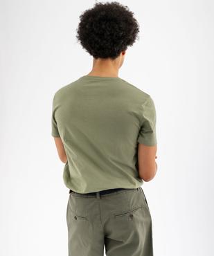 Tee-shirt à manches courtes et col rond homme vue3 - GEMO 4G HOMME - GEMO