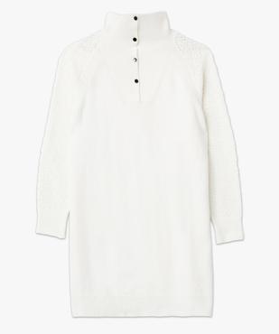 Robe pull à col montant boutonné femme grande taille vue4 - GEMO (G TAILLE) - GEMO