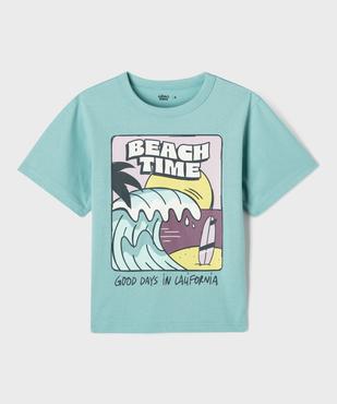 Tee-shirt manches courtes avec motif surf garçon vue1 - GEMO 4G GARCON - GEMO