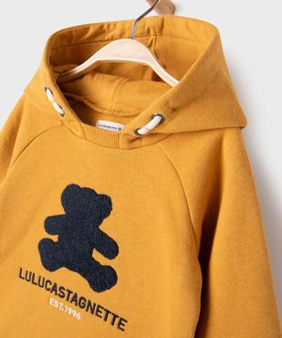 Sweat à capuche avec motif ourson bébé garçon - LuluCastagnette vue2 - LULU CASTAGNETTE GEMO FOR GOOD - GEMO
