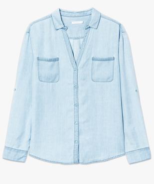 Chemise femme en lyocell aspect denim vue4 - GEMO(FEMME PAP) - GEMO