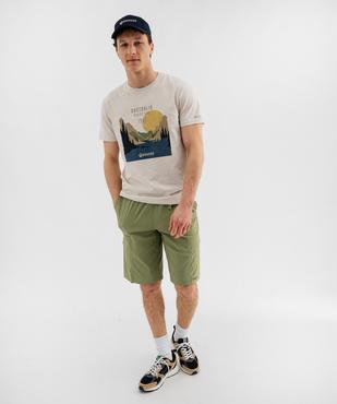 Tee-shirt manches courtes avec motif grands espaces homme - Roadsign vue5 - ROADSIGN GEMO FOR GOOD D - GEMO