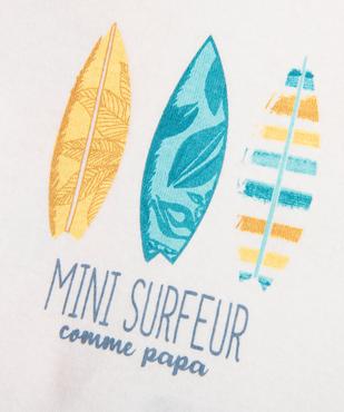 Bodies à manches courtes avec motifs marins bébé garçon (lot de 3) vue2 - GEMO 4G BEBE - GEMO