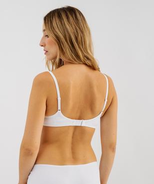 Soutien-gorge triangle sans armature à bonnets moulés vue6 - GEMO 4G FEMME - GEMO