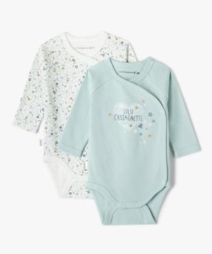 Bodies bébé ouverture croisée et manches longues - LuluCastagnette (lot de 2) vue1 - LULUCASTAGNETTE - GEMO