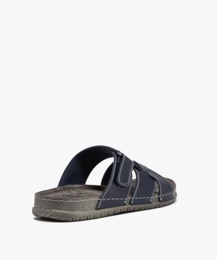 Mules confort multibrides croisées homme vue4 - GEMO (CASUAL) - GEMO