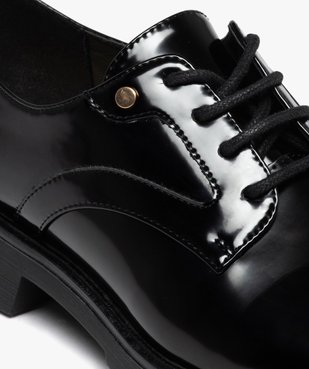 Derbies femmes unis dessus vernis classique vue6 - GEMO (CASUAL) - GEMO