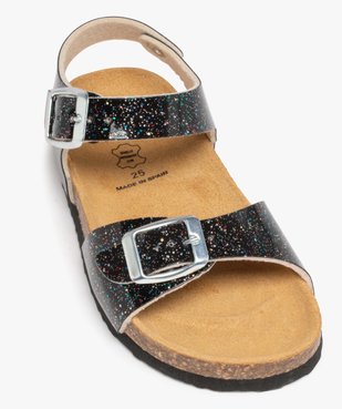 Sandales fille à brides à boucle fantaisie et semelle liège vue5 - GEMO 4G FILLE - GEMO